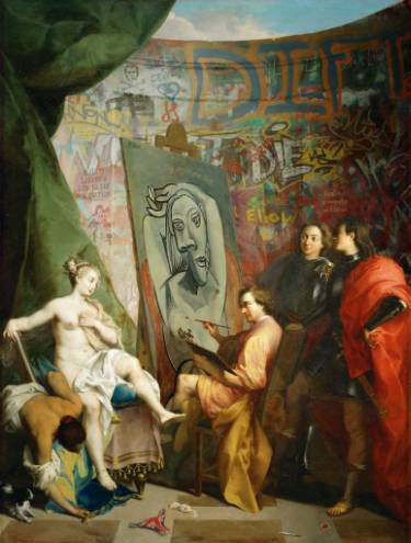 Marco Battaglini - Reality leaves a lot to the Imagination - 2015 - Oil on Canvas - 100 cm x 124 cm - 39 inch x 49 inch - Ministry of Walls Street Art Gallery - The Urban Art Broker - Shop