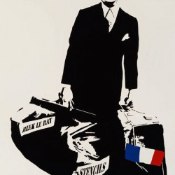 Blek le Rat - Man Who Walks Through Walls - 2007 - Screenprint - 72 cm x 52 cm - 29 inch x 21 inch - Ministry of Walls Street Art Gallery - The Urban Art Broker - Shop