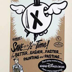 D*Face - Street Improvements IV - 2008 - Screenprint on Paper - 78 cm x 40 cm - 31 inch x 16 inch - Ministry of Walls Street Art Gallery - The Urban Art Broker - Shop