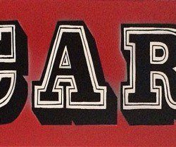 Ben Eine - Scary - 2008 - Spraypaint on Canvas - 30 cm x 101 cm - 12 inch x 40 inch - Ministry of Walls Street Art Gallery - The Urban Art Broker - Shop