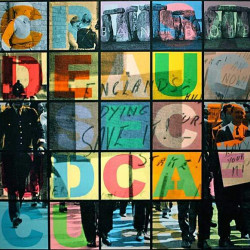 Ben Eine - Crusade - 2009 - Screenprint on Canvas - 100 cm x 100 cm - 39 inch x 39 inch - Ministry of Walls Street Art Gallery - The Urban Art Broker - Shop