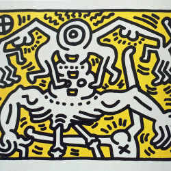 Keith Harig - Untitled - 1986 - Lithography - 81 cm x 61 cm - 32 inch x 24 inch - Ministry of Walls Street Art Gallery - The Urban Art Broker - Shop