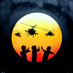 Otto Schade David vs Goliath - 100x100cm - Edition 10spraypaint canvas 2015 Ministry of Walls Street Art Gallery - The Urban Art Broker - Shop