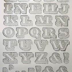 Ben Eine - Alphabet - 2008 - Screenprint on Paper - 70 cm x 55 cm - 28 inch x 22 inch - Ministry of Walls Street Art Gallery - The Urban Art Broker - Shop
