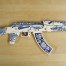 Charles Krafft - AK47 - 2013 - Painting on Ceramics - 26 cm x 88 cm - 10 inch x 35 inch - Ministry of Walls Street Art Gallery - The Urban Art Broker - Shop