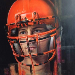 David Uessem - Colour Session 3 - 2015 - Oil and Acrylics on Canvas - 170 cm x 120 cm - 67 inch x 47 inch - Ministry of Walls Street Art Gallery - The Urban Art Broker - Shop