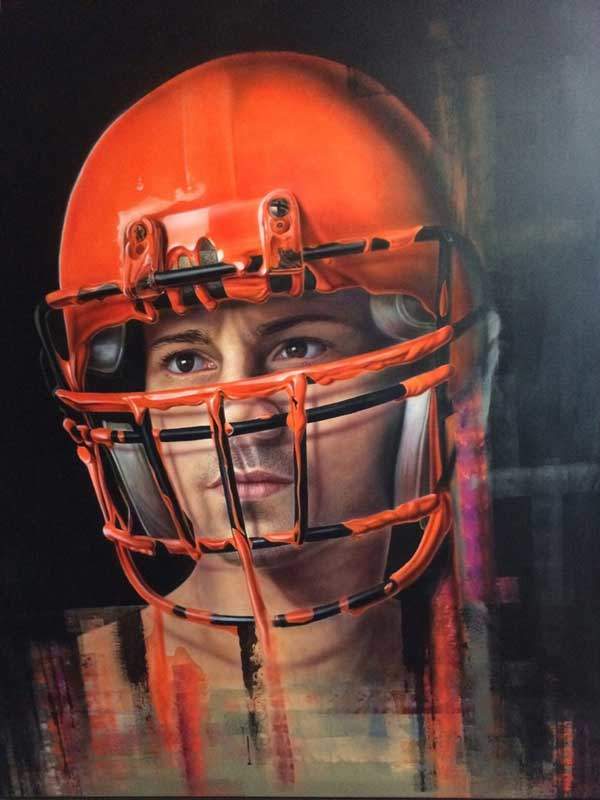 David Uessem - Colour Session 3 - 2015 - Oil and Acrylics on Canvas - 170 cm x 120 cm - 67 inch x 47 inch - Ministry of Walls Street Art Gallery - The Urban Art Broker - Shop