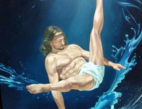 Our new Cosmo Sarson “Breakdancing Jesus on water”