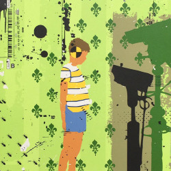 Dummy - Johann Buesen -  2007 - digital collage on canvas - 110x55,5cm - Ministry of Walls Street Art Gallery