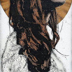 L.E.T. - Magic Magnetic Summer - 2015 - Spraypaint on Canvas - 210 cm x 100 cm - 83 inch x 43 inch - Ministry of Walls Street Art Gallery - The Urban Art Broker - Shop