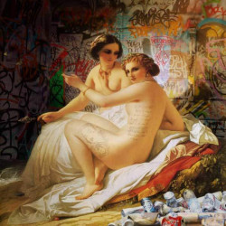 Marco Battaglini - Strongest People - 2015 - Digital with Acrylic - 94 cm x 100 cm - 37 inch x 39 inch - Ministry of Walls Street Art Gallery - The Urban Art Broker - Shop