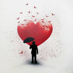 NICK WALKER - Amour Plated - 2016 - Edition40 -Print on burch - 61x61cm 24x24inch - Ministry of Walls Streetart gallery shop