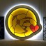 Annahita Hessami - KISS - 2016 - Lightsculptur Stained Glass - 60 cm - 24 inch - Ministry of Walls Street Art Gallery - The Urban Art Broker