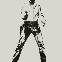 Blek le Rat - Space Cowboy - 2007 - Screen Print on Paper - 73 cm x 53 cm - 29 inch x 21 inch - Ministry of Walls Street Art Gallery - The Urban Art Broker - Shop