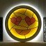 Annahita Hessami - LVE - 2016 - Lightsculptur Stained Glass - 60 cm - 24 inch - Ministry of Walls Street Art Gallery - The Urban Art Broker