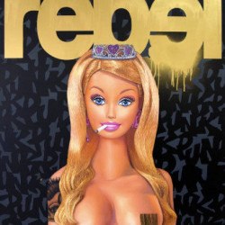 Nick Flatt - Rebel - 160 x 120cm - Ministry of Walls Street Art Gallery - The Urban Art Broker