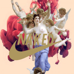 Zalez - Naked and free red - 2016 - edition 2 - 175x135cm Ministry of Walls Street Art Gallery - The Urban Art Broker