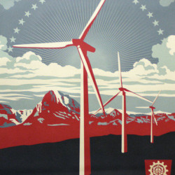 Shepard Fairey - Power up Windmill -2009 -Edition500 -91x61cm-36x24 inch-Ministry of walls streetart galerie