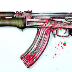 Wolfgang Krell - Befreier - 2015 - 90cm x 260cm - 106 x 35,5 inch. - acrylics and spraypaint on canvas - 1/1 - Ministry of Walls Street Art Gallery