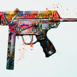 Wolfgang Krell Münchener Freiheit - 2015 - 90cm x 260cm - 106 x 35,5 inch. - acrylics and spraypaint on canvas - 1/1 - Ministry of Walls Street Art Gallery