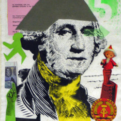 Emess - East-West - 2010 - Mixedmedia - 43 cm x 33 cm - 19 inch x 13 inch - Ministry of Walls Street Art Gallery - The Urban Art Broker - Shop