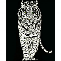 Otto Schade - Tiger Threat - 2016 - ink drawing on card paper - 59,4x42cm - edition1 - Ministry of Walls - Streetart Gallery Shop - The urban art broker