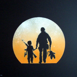 Otto Schade - no comment - 2010 - 42cmx59,5cm - stencil spray on paper - edition 7/100 - Ministry of Walls - Streetart Gallery Shop