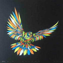 Otto Schade - DOVE Black 4WYOB- 2016 - 60cm x 60cm stencil-spray-handfinished 300g-card_ed1-1 Ministry of Walls Street Art Shop Gallery