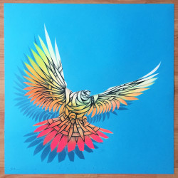 Otto Schade - DOVE Black LB4WYOP- 2016 - 60cm x 60cm stencil-spray-handfinished 300g-card_ed1-1 Ministry of Walls Street Art Shop Gallery