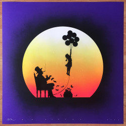 Otto Schade - Uplifted Dreams - 2016 - 60cm x 60cm stencil-spray-handfinished 300g-card_ed1-1 Ministry of Walls Street Art Shop Gallery