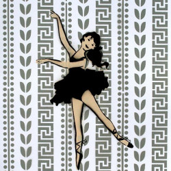 c.mank - Dancer #3 - 2016 - Stencil Spraypaint on Paper - 42 cm x 30 cm - 17 inch x 12 inch - Ministry of Walls Street Art Gallery - The Urban Art Broker - Shop