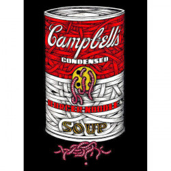 Otto Schade Campbells can - 2013 -ink and arcrylics drawing on cardboard - 59,4x42cm - edition1 - handsigned - Ministry of Walls - The Urban Art Broker - Shop