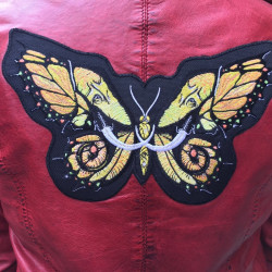 Otto Schade - Galaxo Girl - Redporn - 2017 - Red Leather Jacket - Size: M - Ministry of Walls Street Art Gallery - The Urban Art Broker - Shop