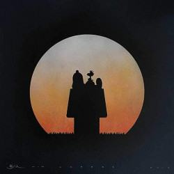 Otto Schade - chilling out blue 2017 - 59,4x59,4cm - 24x24inch - oneoff - sparypaint on paper coa - Ministry of Walls Streetart Gallery - The urban art broker shop