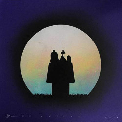 Otto Schade - chilling out purple 2017 - 60x60cm - 24x24inch - oneoff - sparypaint on paper coa - Ministry of Walls Streetart Gallery - The urban art broker shop