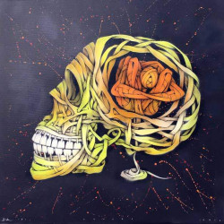 Otto Schade - To Be Or Not To Be - 2013 - Stencil Spray Paint on Canvas - 100 cm x 100 cm - 39 inch x 39 inch - Ministry of Walls Street Art Gallery - The Urban Art Broker - Shop