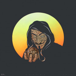 Otto Schade - Anonymosch (Gold) - 2016 - Stencil Spray Paint on Canvas - 100 cm x 100 cm - 39 inch x 39 inch - Ministry of Walls Street Art Gallery - The Urban Art Broker - Shop