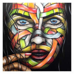 Otto Schade - Her Hometown - 2017 - Giclee Print on Paper - 50 cm x 50 cm - 18 inch x 18 inch - Ministry of Walls Street Art Gallery - The Urban Art Broker - Shop