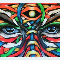 Otto Schade - Magic Moon (Edition 25) - 2017 - Giclee Print on Paper - 60 cm x 37 cm - 24 inch x 17 inch - Ministry of Walls Street Art Gallery - The Urban Art Broker - Shop