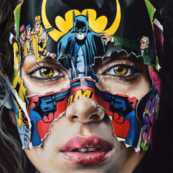 Sandra Chevrier LaCage -Je nai pas peur_2018 Print Edition 837 Giclee print on 300 gsm Moab Paper 31,5x24,5 inch. - 80cm x 62cm Ministry of walls - The Urban Art Broker Shop