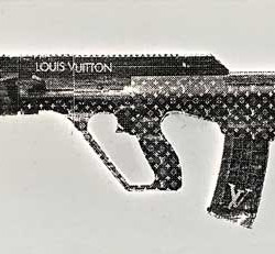 ARMX - Louis Vuitton - 2017 - Acrylspray and ink on wood - 15 cm x 40 cm - 6 x 15 inch - Ministry of Walls Street Art Gallery - The Urban Art Broker - Shop