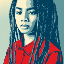 Shepard Fairey we the people protect each other - 2017 - 36 x 24 inch - 92x62cm -offset print on cream Speckle Tone paper - Ministry of Walls Street Art Gallery - The Urban Art Broker - shop