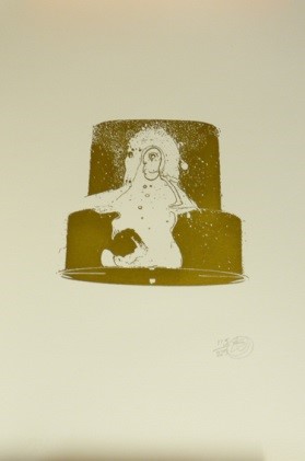 Nick Walker Black Nozzle (Gold) - 2007 - 40 x 58 cm - 16 x 20 inch - screenprint - edition 225 - Ministry of Walls Streetart Gallery Cologne - Th Urban Art Broker - shop