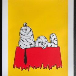 Otto Schade - Snoopy (Yellow) - 2018 - 3-layers Screen Print - 42 cm x 51 cm - 17 inch x 20 inch - Ministry of Walls Street Art Gallery - The Urban Art Broker - Shop