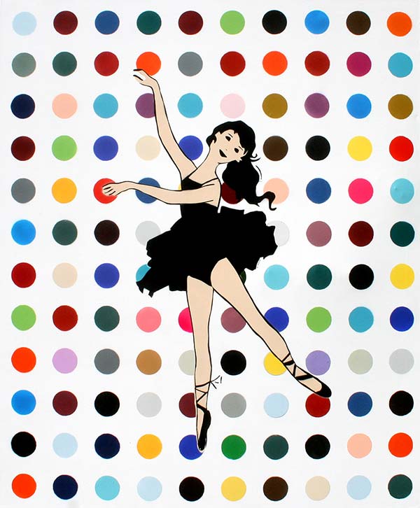 c.mank - Dancer #40 - 2018 - Acrylics on Canvas - 120 cm x 100 cm - 47 inch x 39 inch - Edition 25 - Ministry of Walls Streetart Gallery and Shop - The Urban Art Broker