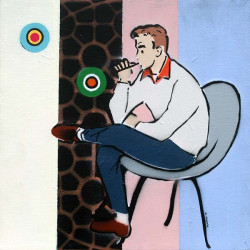 c.mank - Net Spheres 1 - 2018 - Acrylics on Canvas - 30 cm x 30 cm - 12 inch x 12 inch - Edition 1 - Ministry of Walls Streetart Gallery and Shop - The Urban Art Broker