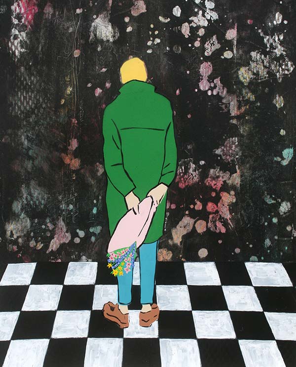 c.mank - Sample #7 - 2018 - Acrylics on Art Cardboard - 58 cm x 48 cm - 23 inch x 19 inch - Edition 1 - Ministry of Walls Streetart Gallery and Shop - The Urban Art Broker