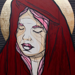 El Bocho - Untitled - Acrylics on Canvas - 100 cm x 80 cm - 39 inch x 31 inch - Ministry of Walls Street Art Gallery - The Urban Art Broker - Shop