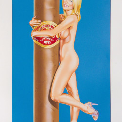 Mel Ramos - Hav-a-Havanna #11 - 2016 - Lithography Print - 89 cm x 60 cm - 35 inch x 24 inch - Ministry of Walls Street Art Gallery - The Urban Art Broker - Shop