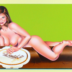 Mel Ramos - Hav-a-Havanna #5 - 2002 - Lithography Print - 54 cm x 91 cm - 21 inch x 36 inch - Ministry of Walls Street Art Gallery - The Urban Art Broker - Shop